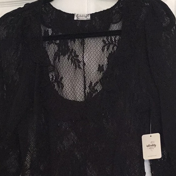 NWT Free People Femme Fatale Long Sleeve Lace Top - Picture 7 of 10